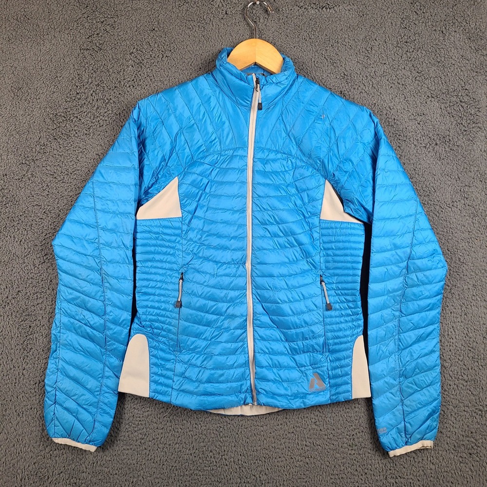 Eddie Bauer First Ascent 800 Fill Down Jacket Womens Blue Puffer Small